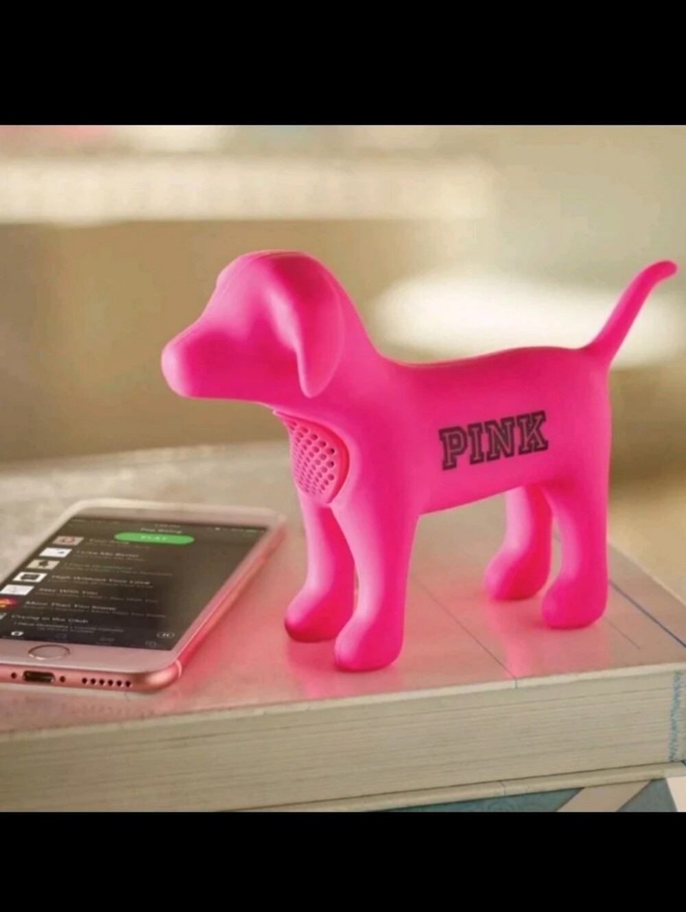 Super rare Victoria Secret Pink Bluetooth Pink Dog Speaker NWT